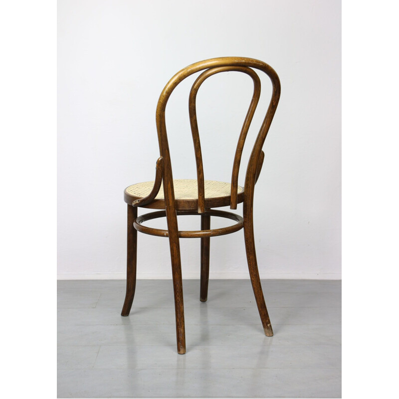 Silla vintage N 18 marrón de Michael Thonet, 1 de 3