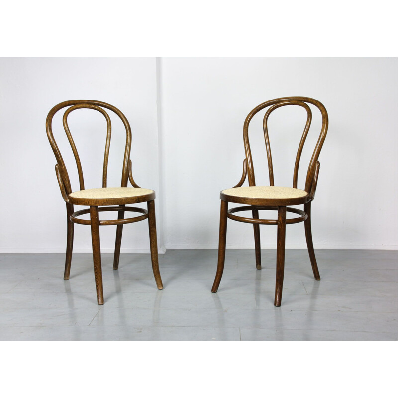 Sedia vintage N 18 marrone di Michael Thonet, 1 di 3