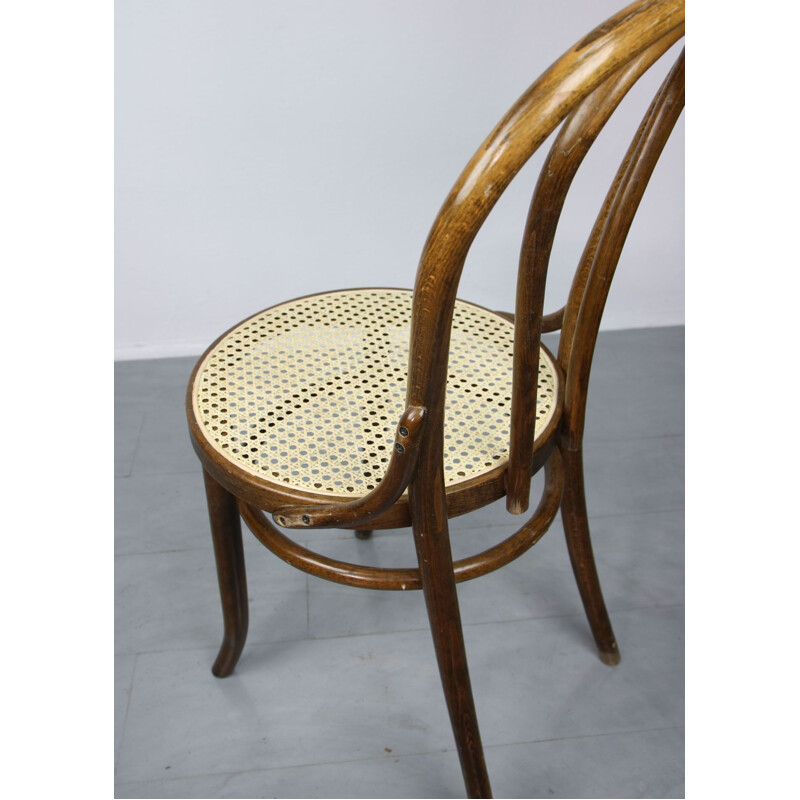 Cadeira castanha Vintage N 18 de Michael Thonet, 1 de 3