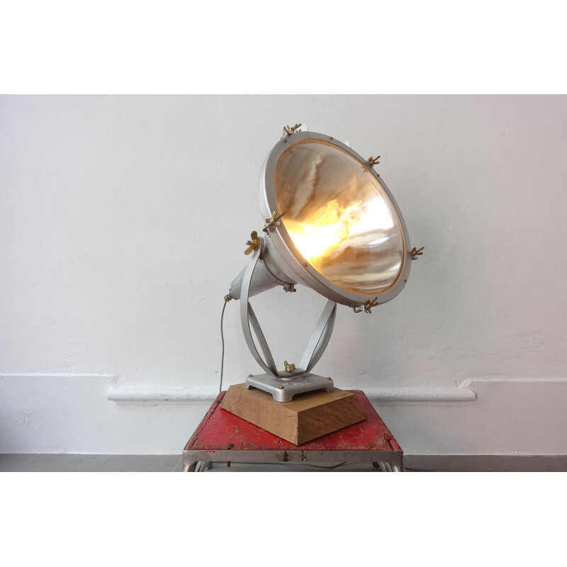 Lampe d'éclairage vintage extérieur XXL Mazda Paris Industrial 1930