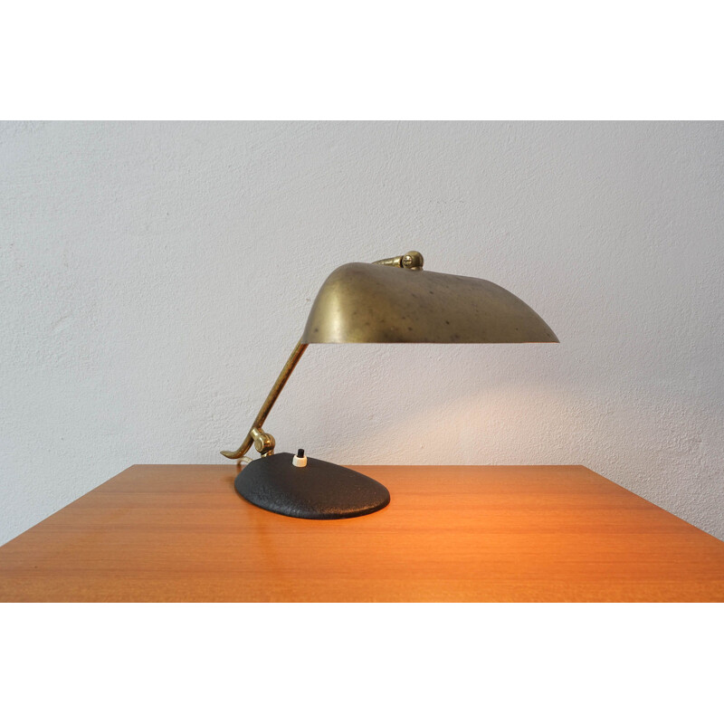 Vintage Desk or Piano Brass Lamp, 1950s