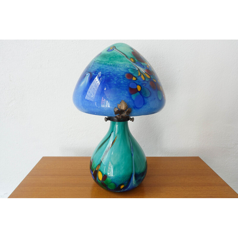 Vintage Table Lamp Art Nouveau Mushroom 1970