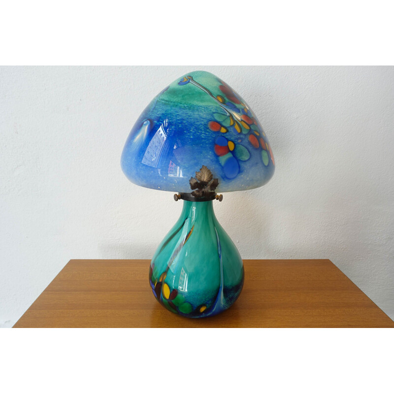 Vintage Table Lamp Art Nouveau Mushroom 1970