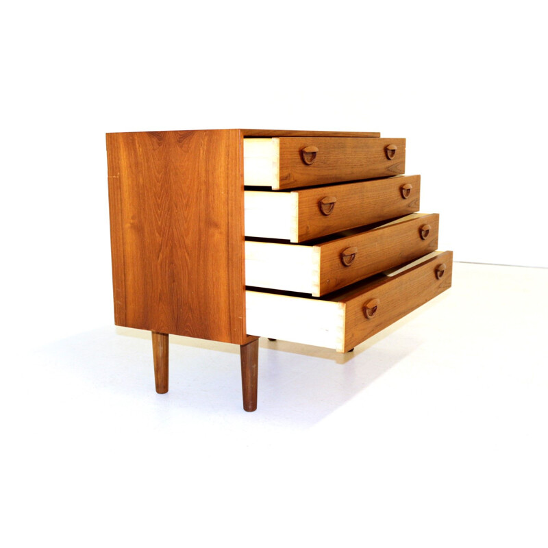 Vintage teak chest of drawers Kai Kristiansen, Sweden 1960