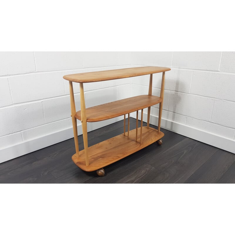 Vintage Bookcase, Ercol Trolley 1960s