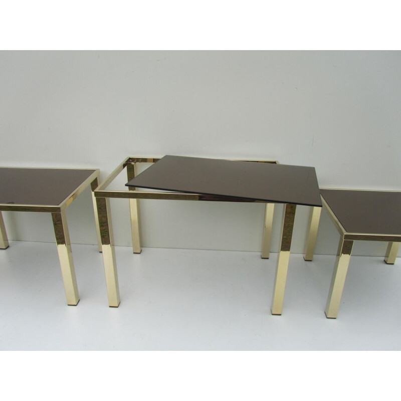 Ensemble de tables gigognes Belgochrom vintage - 1970