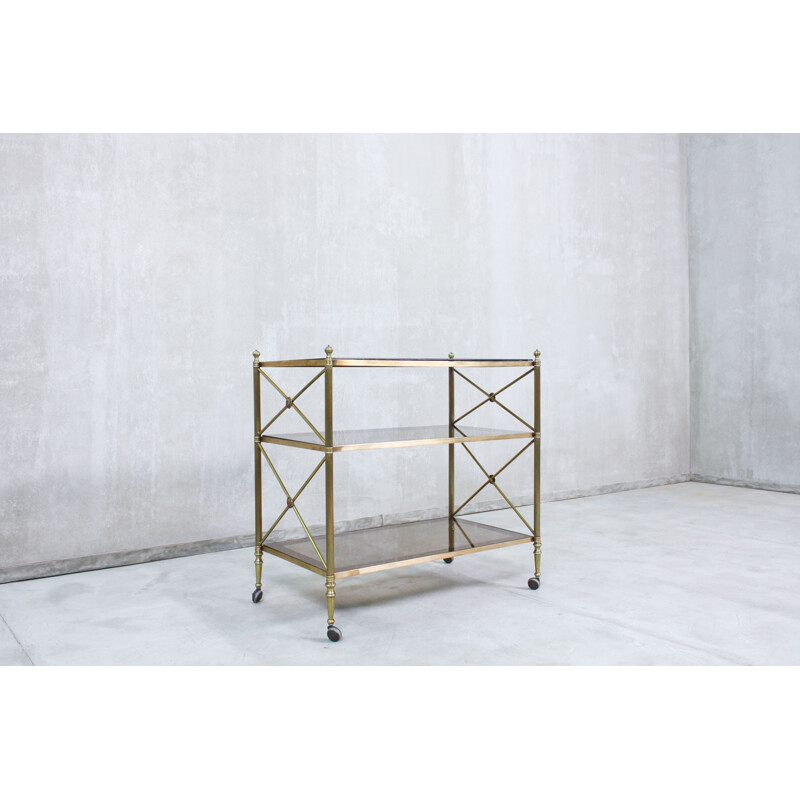 Vintage Brass Trolley French 1960s