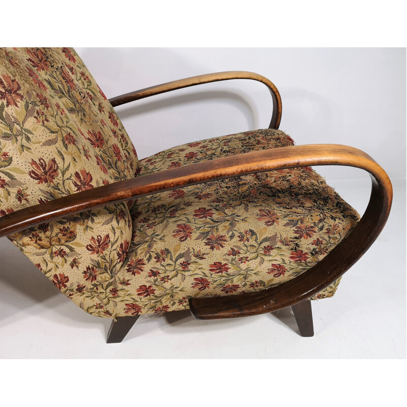 Paire de fauteuils vintage par Jindřich Halabala, Art Déco 1950