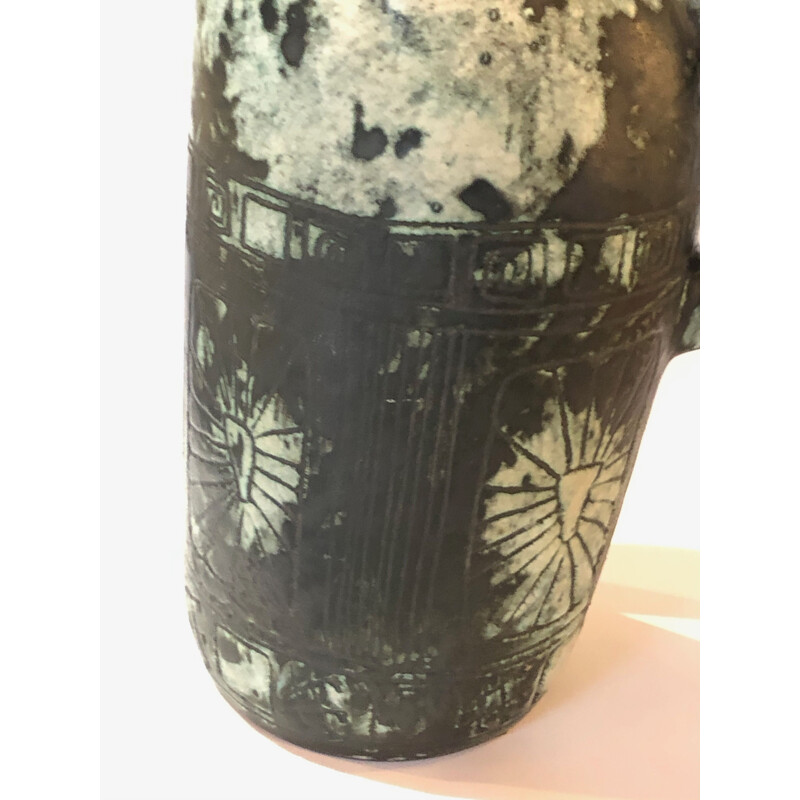 Large vintage ceramic jug by Jacques Blin 1950