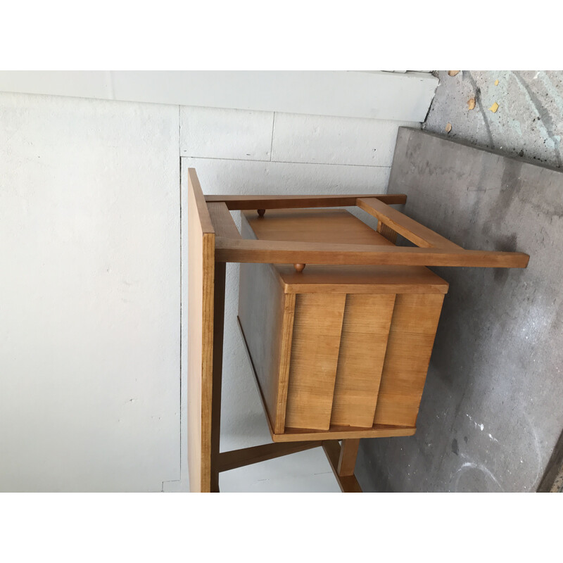 Vintage desk with  compass feet 1960's