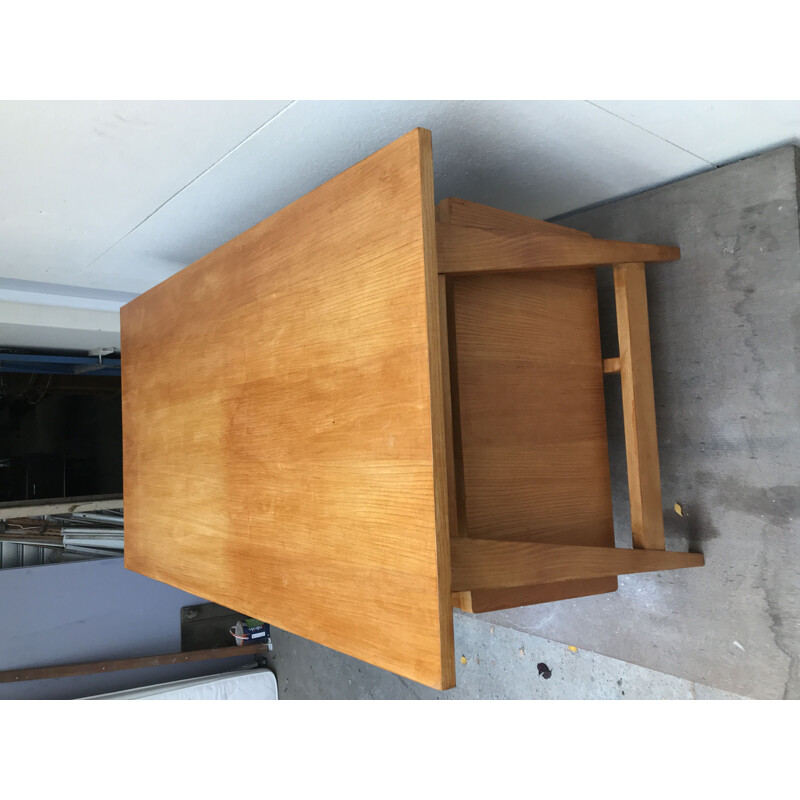 Vintage desk with  compass feet 1960's