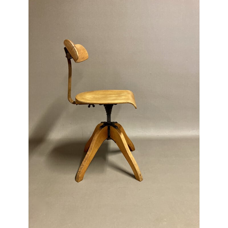 Vintage industrial modular chair 1950