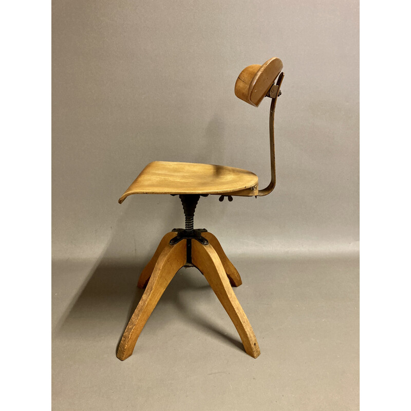 Vintage industrial modular chair 1950