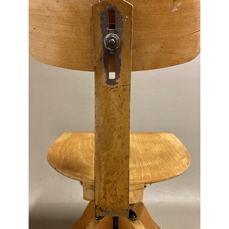 Chaise vintage industrielle modulable 1950