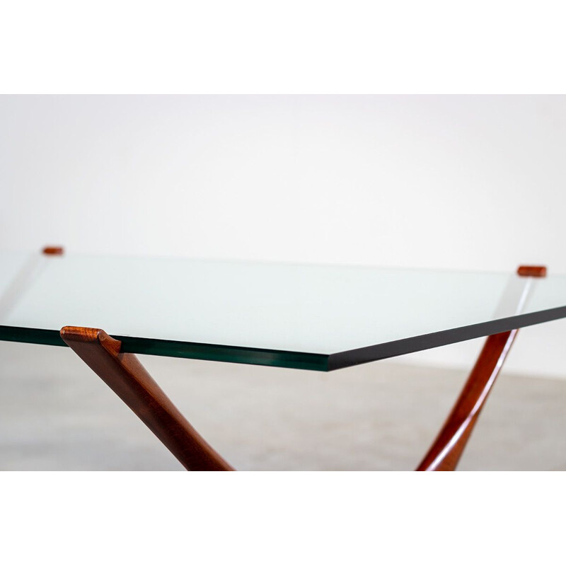 Table Condor vintage Fredrik Schriever Abeln pour Orebro Glas Sweden 1960s