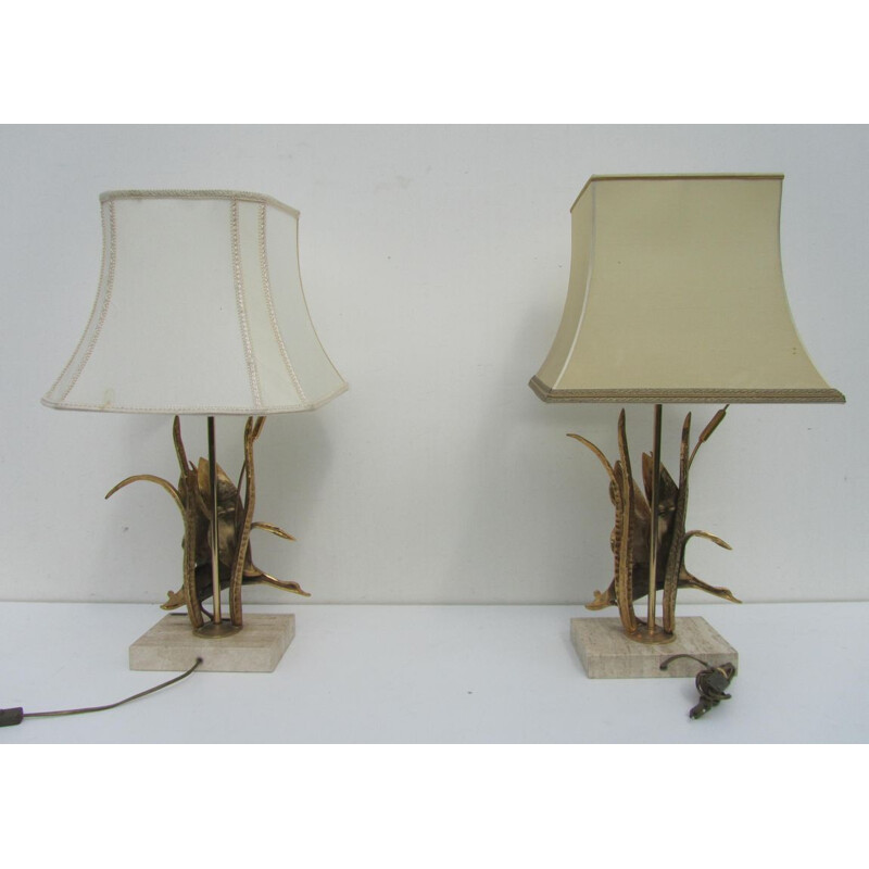 Set of 2 Lancia table lamps - 1970s