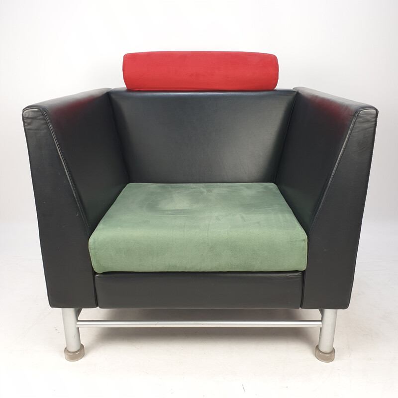 Fauteuil lounge Vintage East Side par Ettore Sottsass pour Knoll Inc  Knoll International 1980