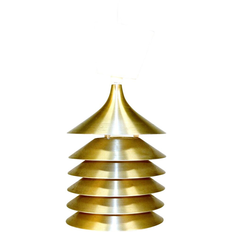 Vintage metal suspension lamp Ikea Möbel, Sweden 1970