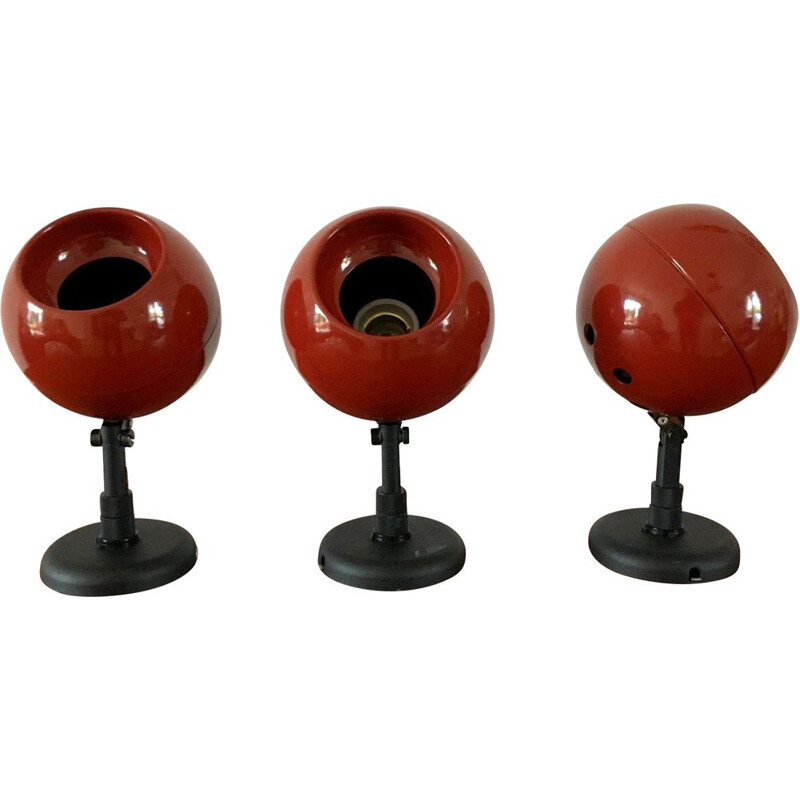 3 vintage Lita Eye Ball  sconces 1970