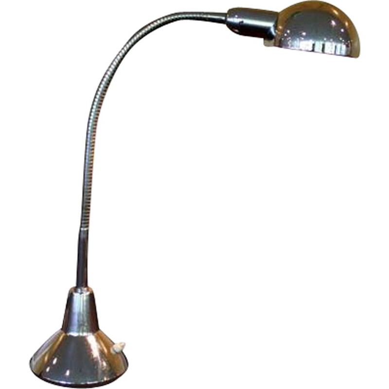 Vintage chromed desk lamp, 1950