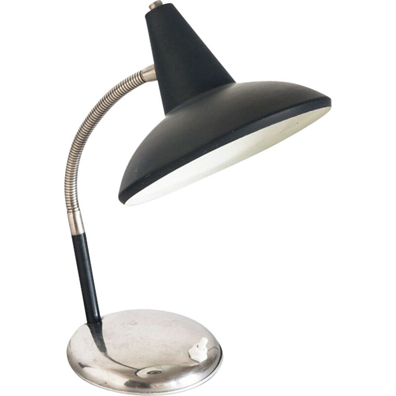 Vintage adjustable vintage lamp to own Black painted metal France, 1960