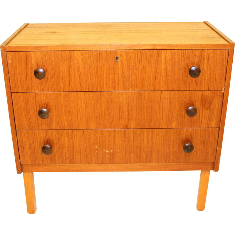 Scandinavian teak chest of drawers, Sweden 1960