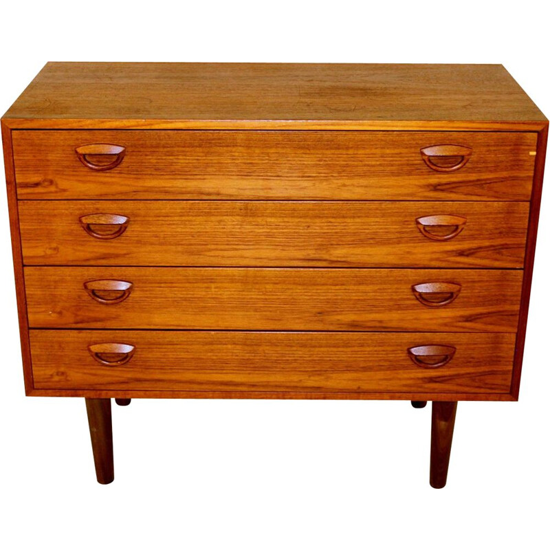 Vintage teak chest of drawers Kai Kristiansen, Sweden 1960