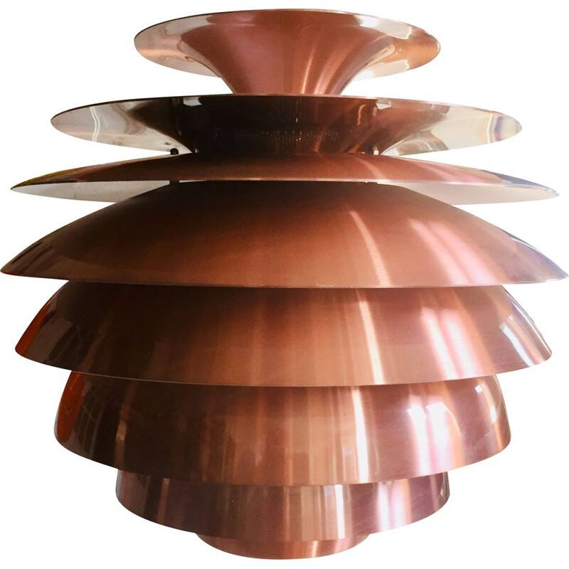 Vintage copper pendant "Barcelona", Bent Karlby for Lyfa