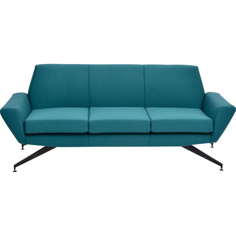 Vintage  Modern sofa with Metal base by Lenz italian