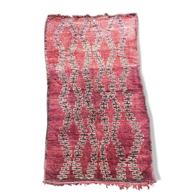 Tapete de lã berbere de lã de talsentilhas Vintage