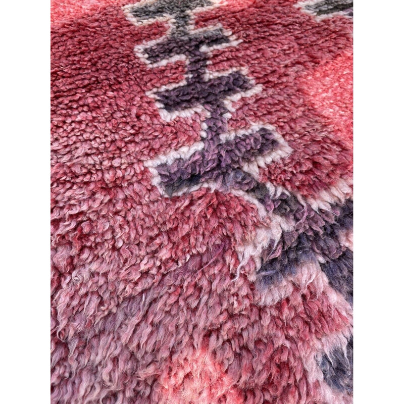 Vintage handgeweven wollen Berber talsint tapijt