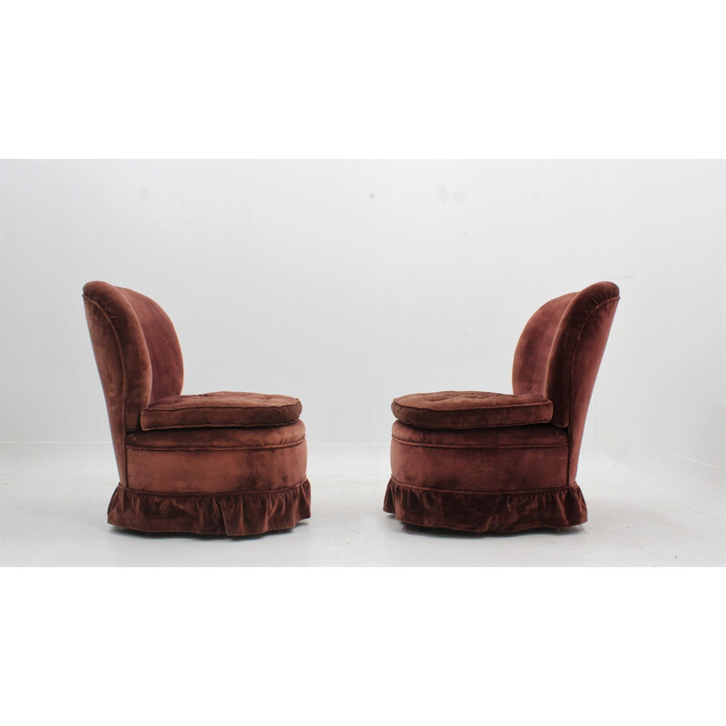 Paire de fauteuils Vintage Melchiorre Bega 1940