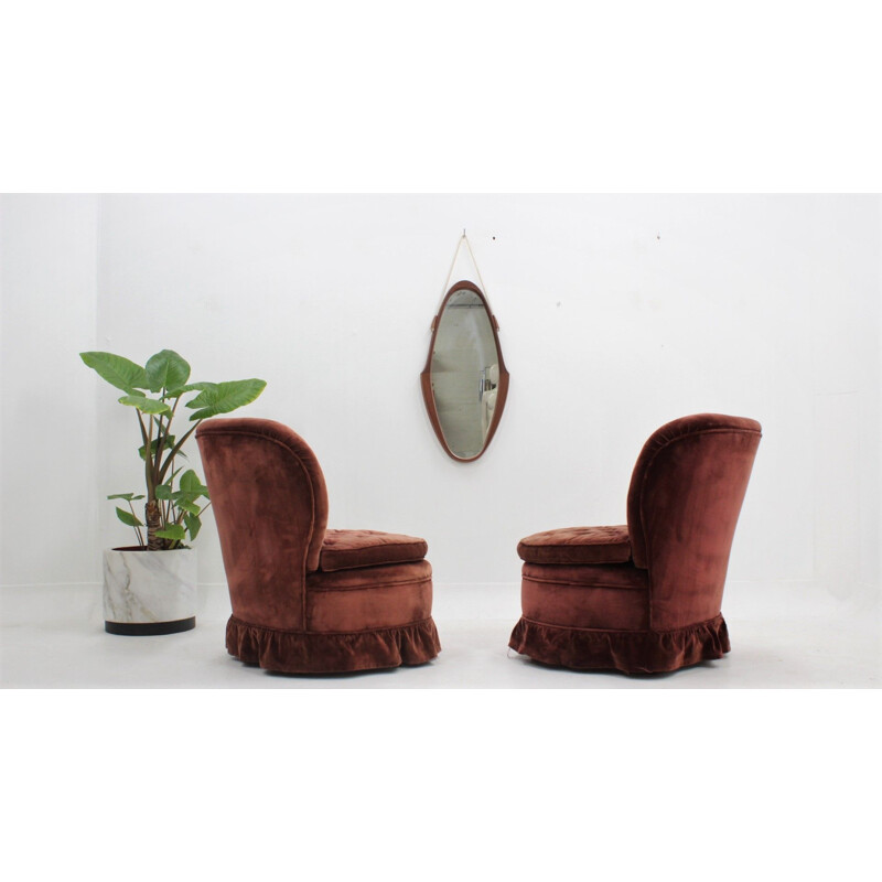 Pair of Vintage armchairs Melchiorre Bega 1940s