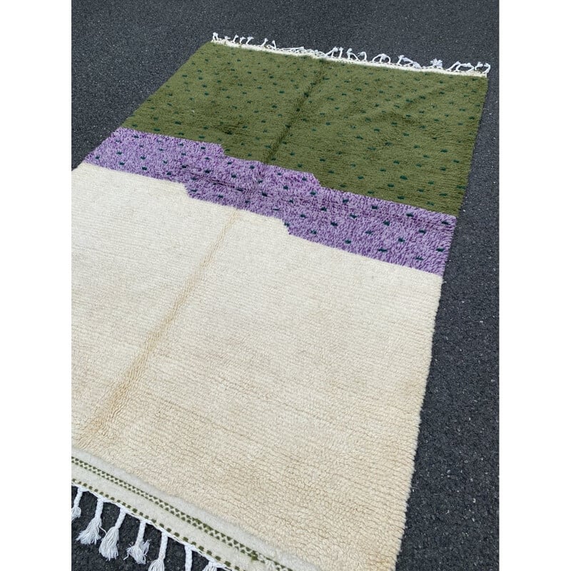 Beni Ouarain vintage wool carpet