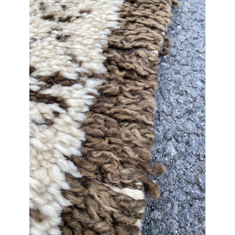 Alfombra vintage de lana de la región de beni ouarain