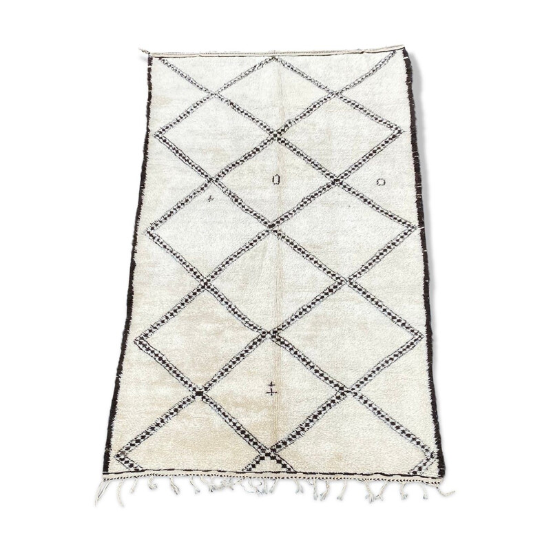 Tapis vintage berbere de beni ouarain