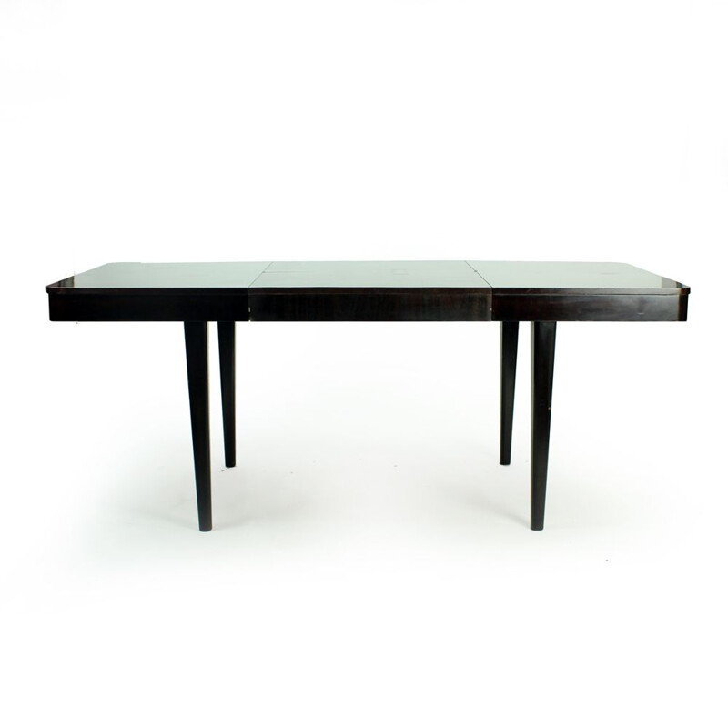 Large vintage Extendable Dining Table, Czechoslovakia 1950s