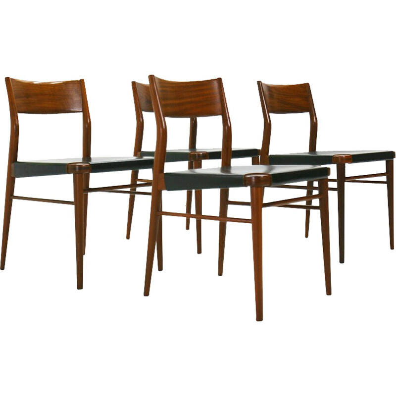 Ensemble de 4 chaises modèle "351", Georg LEOWALD - 1970
