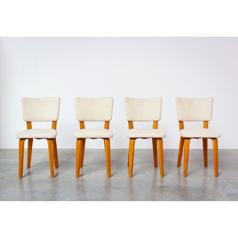 Set of 4 vintage dining chairs by Cor Alons 1950