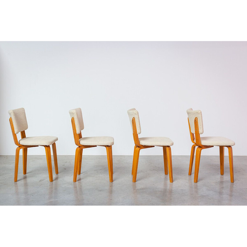 Set of 4 vintage dining chairs by Cor Alons 1950
