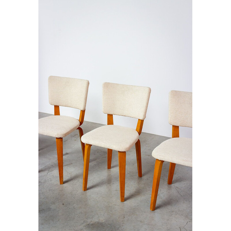 Set of 4 vintage dining chairs by Cor Alons 1950