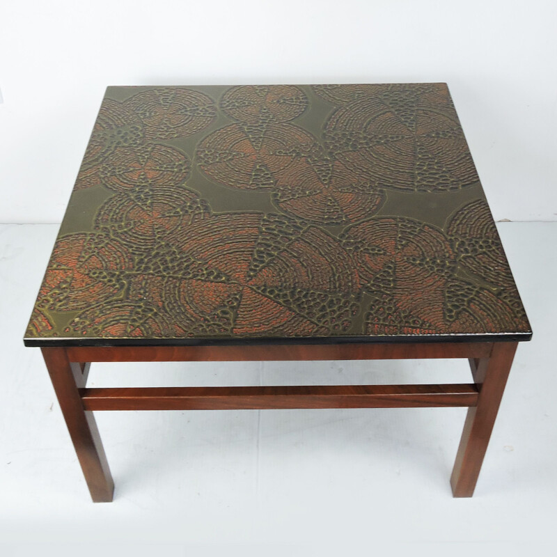 Tavolino decorativo in metallo vintage, 1970