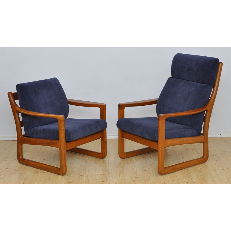 Pareja de sillones daneses vintage Silkeborg 1960