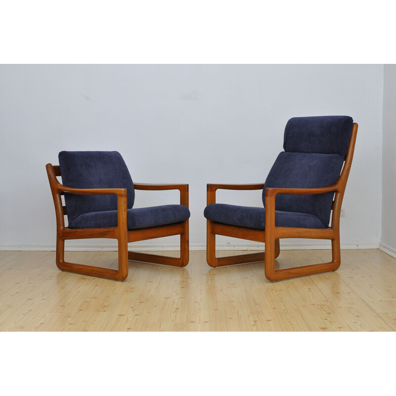 Pareja de sillones daneses vintage Silkeborg 1960