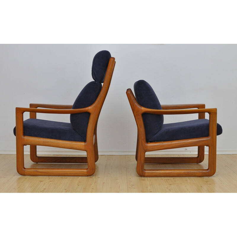 Pair of Vintage armchairs from Silkeborg Danish 1960s