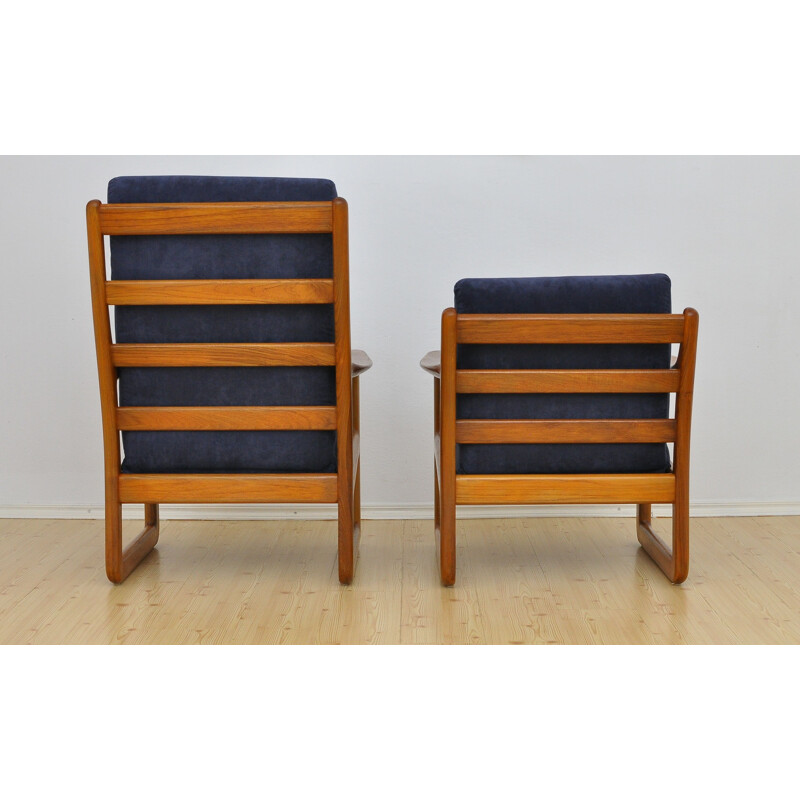 Paar Vintage Deense Silkeborg fauteuils 1960