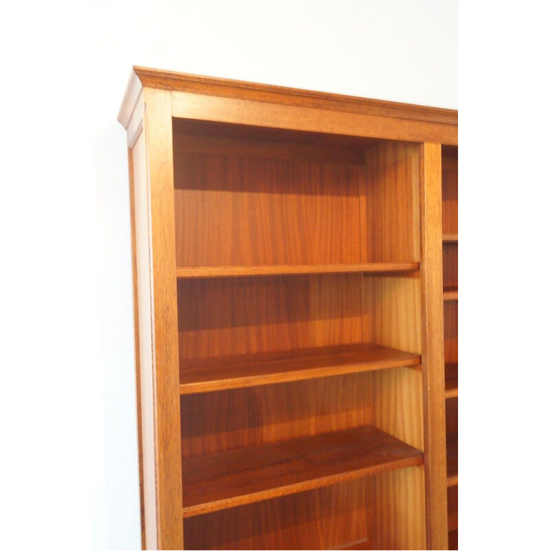 Vintage wooden notary's bookcase 1950