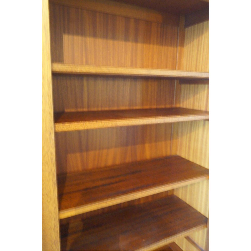Vintage wooden notary's bookcase 1950