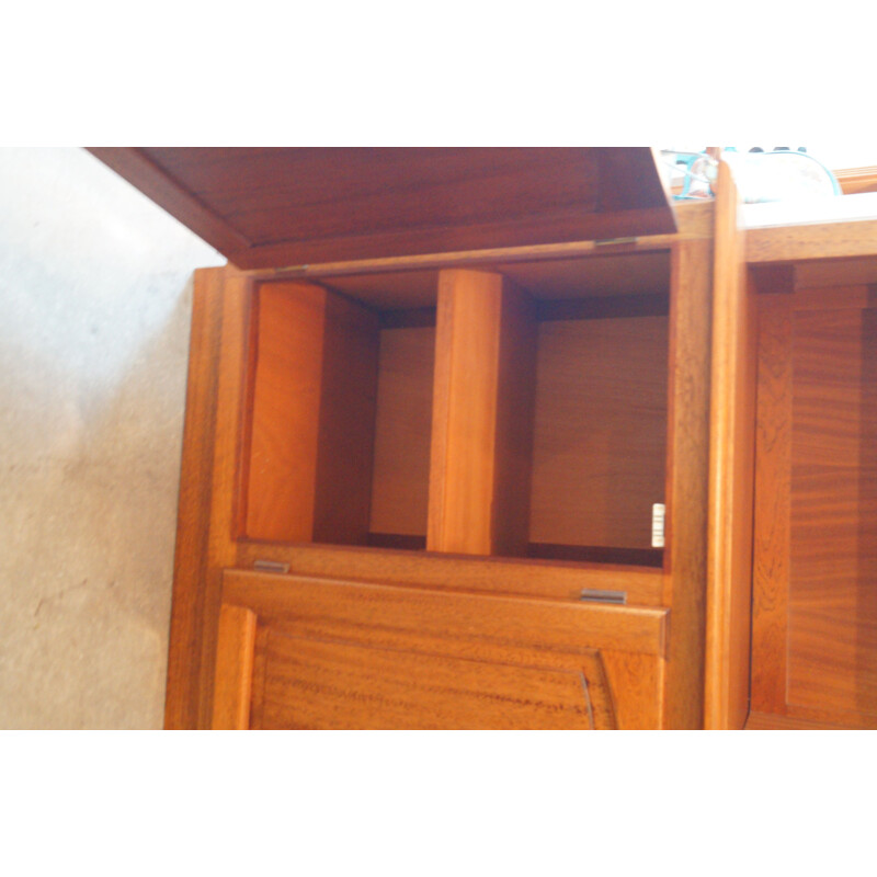 Vintage wooden notary's bookcase 1950