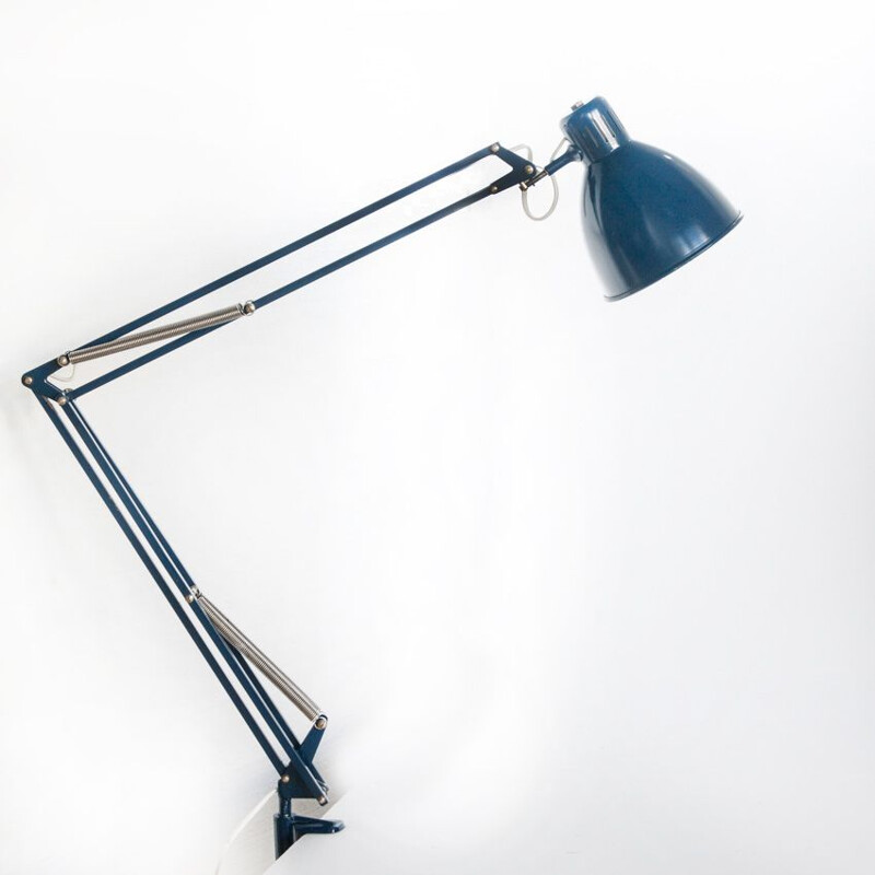 Vintage architect lamp Fase Madrid Enamelled iron Spain 1970